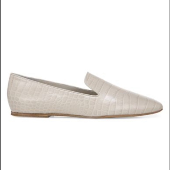 Vince Clark Square-Toe Croc-Embossed Leather Loafers - Picture 3 of 10